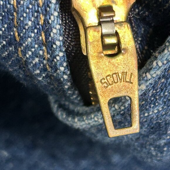 Wrangler Jeans Mens 34x31.5 Denim Scoville Zip Made in USA Vintage Cowboy Cut - Picture 6 of 12